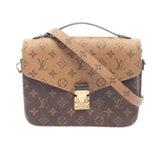 Louis Vuitton Pre-owned Pochette Metis Monogram Reverse 2way Bag - Dames - Pre-owned - Bruin - Maat: ONE Size Leer