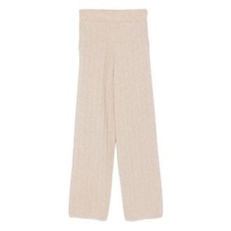 Max Mara Ribbed Cashmere Trousers