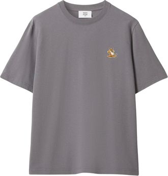 Maison Kitsun&eacute; Camiseta Chillax Fox Comfort - Tops - Hombre - Gris - XL