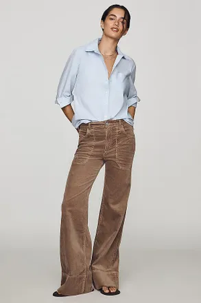 Pilcro Rylan High-Rise Flare Jeans by Pilcro: Corduroy Edition