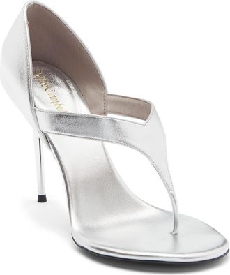 Jeffrey Campbell Rhian Stiletto Sandal in Silver at Nordstrom, Size 6.5