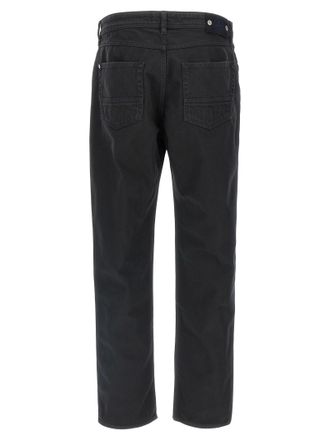 Stone Island Cotton Straight-Leg Jeans - Black