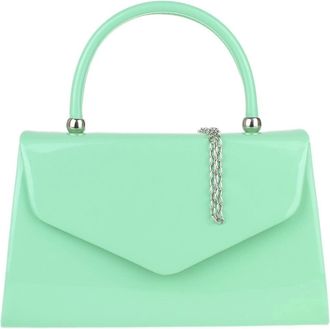 Girly HandBags Womens Patent Clutch Bag - Elegant Small Hard Case Evening Handbag for Weddings, Parties, and Events Small (Mint)