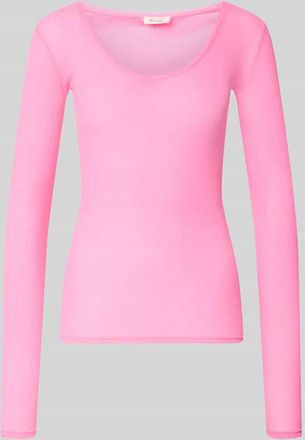 American Vintage American Vintage Longsleeve in Ripp-Optik Modell MASSACHUSETTS in Neon Pink, Gr&ouml;&szlig;e L