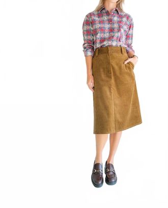 Susanne Bommer Corduroy Midi Skirt
