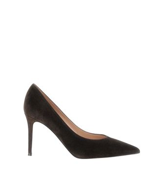 Gianvito Rossi Brown Slip-on Pumps