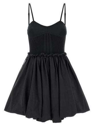The Attico Black Polyamide Short Womens Dress