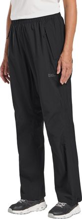Jack Wolfskin Regenhose JACK WOLFSKIN RAINY DAYS 2.5L PANTS W, Damen, Gr. M (38/40), Normalgr&ouml;ssen, schwarz, Oberstoff: 100% POLYESTER, Hosen Regenhose