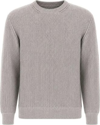 Paul & Shark Gebreide trui met ronde hals - Heren - Truien - Grijs - Maat: 2XL