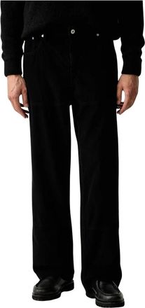 Karl Lagerfeld Corduroy Broek - Heren - Regular Fit Jeans - Zwart - M - Katoen - Jeans