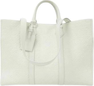 Louis Vuitton Vintage, unisex, Wit, ONE Size, Leer, Pre-owned Taurillon Monogram Reistas
