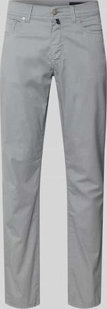 Pierre Cardin Regular Fit Hose mit Eingrifftaschen Modell Lyon in Hellgrau, Gr&ouml;&szlig;e 31/32
