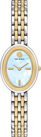 Tory Burch The Oval Bracelet Watch, 22mm x 28mm in Two Tone/Lt Blue at Nordstrom