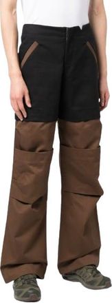 Spencer Badu Black and Brown Cargo Trousers Size M