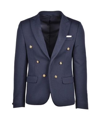 Daniele Alessandrini Blue Polyester Jacket
