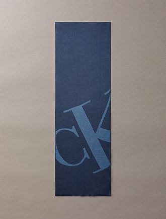 Calvin Klein Bufanda Con Gr&aacute;fico De Logo