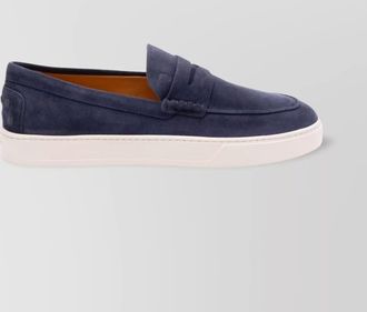 Tod's loafers in suede leather with rubber sole