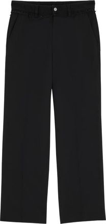 Maison Margiela Pantaloni con frange - Nero