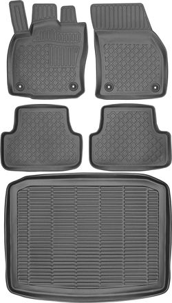 OEM Juego De Alfombrillas Para Coche Y Maletero Para Seat Ateca Crossover A Partir De 2016