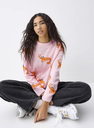 Twik Womens Picture jacquard sweater