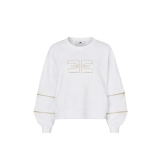 Elisabetta Franchi Donna, Felpe, Bianco, S, new