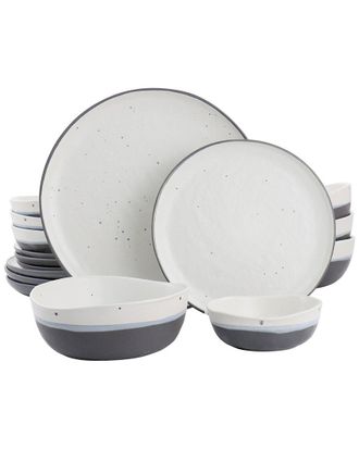 Gibson Home Rhinebeck 16Pc Round Stoneware Dinnerware Set