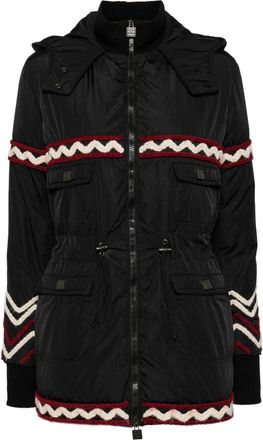 Chanel 2007 Sport Ligne puffer jacket - women - Polyurethane/Polyamide/Polyamide/Down - 38 - Black