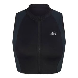 Nike (WMNS) Nike x SKIMS Shine Front-Zip Bra Obsidian Dark Teal BABRA9497W-OBT