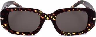 HUGO BOSS Ladies Brown Rectangular Sunglasses BOSS-1608/S