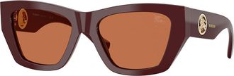 Burberry BE4492 411973 Womens Sunglasses Burgundy Size 54