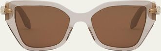 Bulgari Serpenti Acetate Butterfly Sunglasses