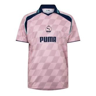 Puma Performance T-shirt met dambord voor heren (Mauve)