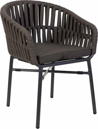 Wanderlust Deco Silla de aluminio con cuerda 58 x 61 x 77h cm