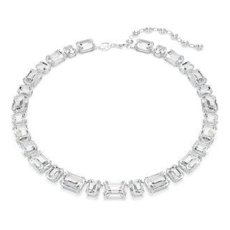 Swarovski Unisex Millenia Tennis Ketting Wit 5705757 - unisex - Kettingen - Grijs - ONE Size - Accessoires