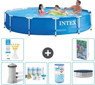 Intex Piscina Con Estructura Redonda - 366x76 Cm - 7-piezas S321