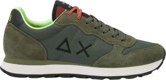 Sun 68 Tom Fluo Sneaker - Heren - Sneakers - Groen - 43 EU - Katoen - Schoenen