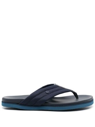 Baldinini Teenslippers met logoplakkaat - Blauw