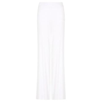 Emporio Armani Emporio Armani Ea7, Dames, Broeken, Wit, Maat: L Viscose