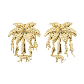 Jacquemus Les Boucles Palmier - Jacquemus - Metal - Gold - female - Jacquemus - Earrings - Yellow - ONE SIZE - Accessories