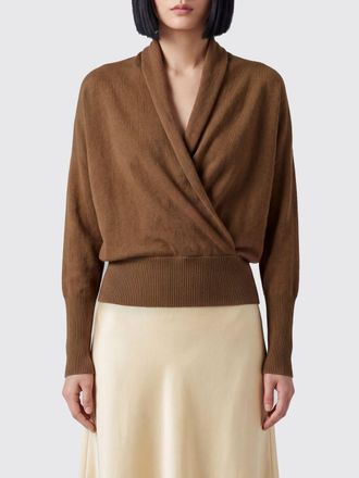 7 For All Mankind Draped V-Neck Jumper in a Wool and Cashmere Blend