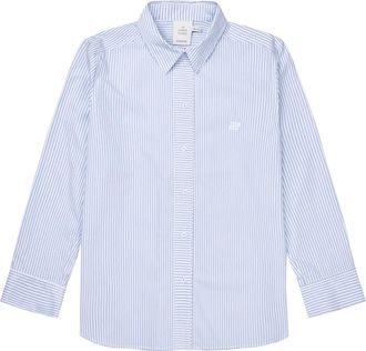 Munthe Gestreept Lichtblauw Shirt Callima - Dames - Overhemden - Blauw - XS - Katoen - Overhemden