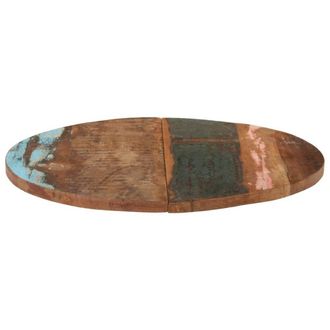 Berkfield Home Round Table Top 70 cm 25-27 mm Solid Reclaimed Wood