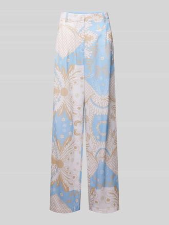 Herzen&rsquo;s Angelegenheit Hose mit Allover-Muster in Blau, Gr&ouml;&szlig;e 38