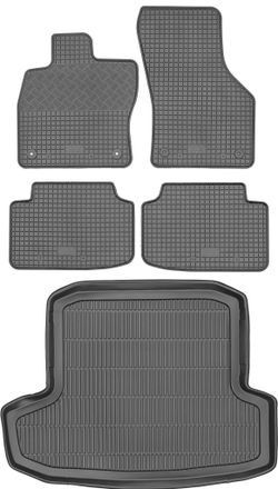 OEM Juego De Alfombrillas De Goma Para Coche Y Maletero Para Skoda Octavia Iii Kombi (2013-2020)