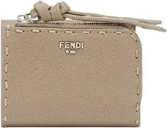 Fendi Peekaboo Micro Trifold Selleria Wallet