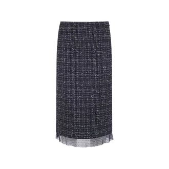 Twinset Midi Rok - Dames - Rokken - Zwart - Maat: XS