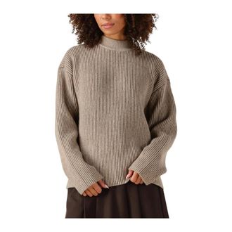 Co'Couture Truien & Vesten, Dames, Beige, L, Polyester, Terisa Turtle Rib Knit
