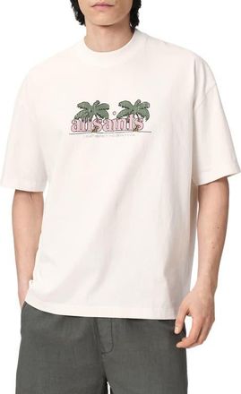 AllSaints Troppo Graphic T-Shirt in Chalk White at Nordstrom, Size Xx-Large