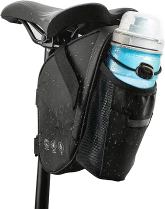 OEM Borsa Sottosella Per Bicicletta - Impermeabile - Borsa Posteriore Antistrappo - Per Mountain Bike E Bici Da Strada - Con Tasca Per Borraccia