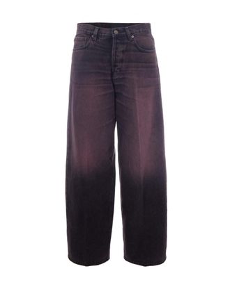 Haikure Dark Purple Loose High Rise Jeans
